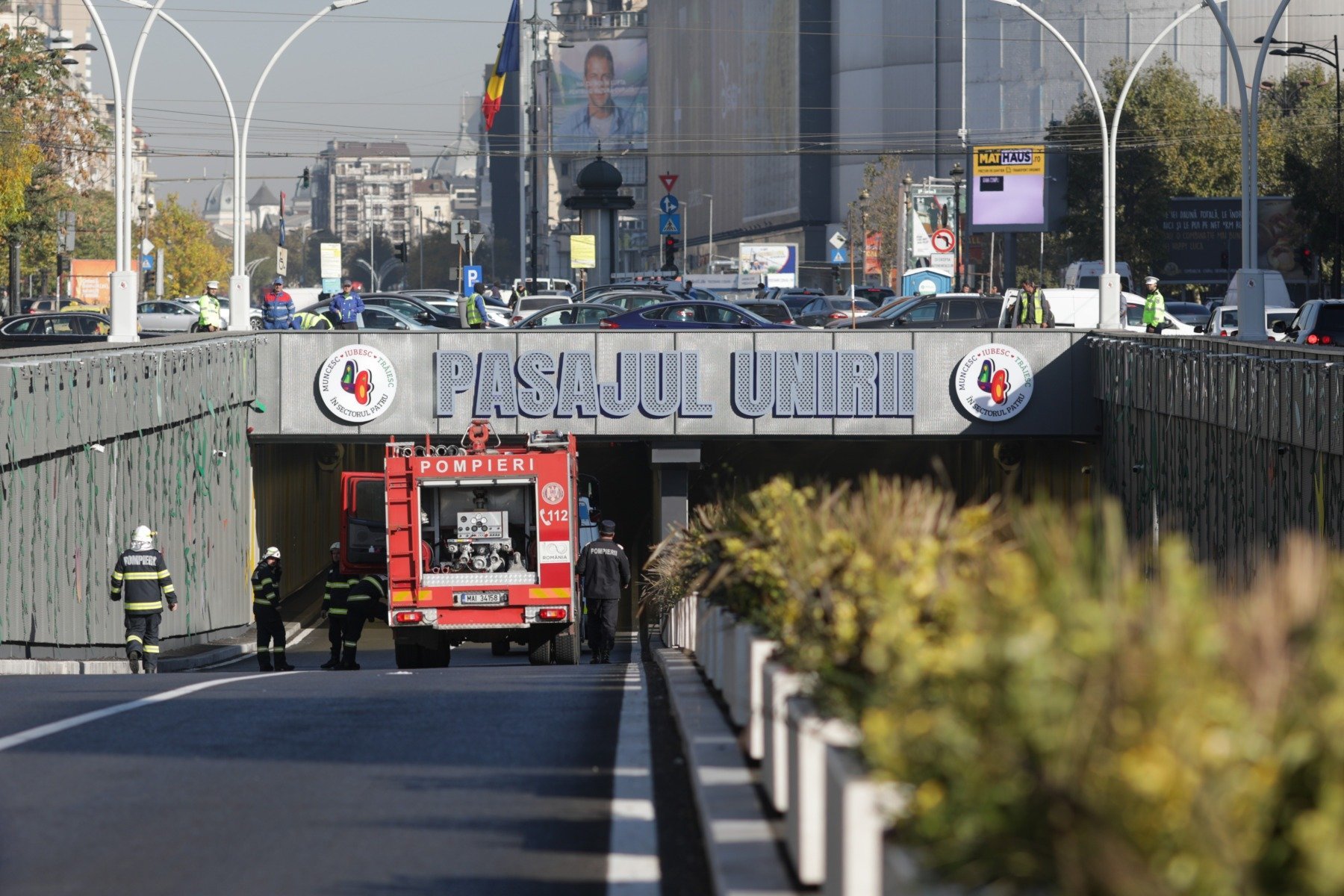 Un accident grav s-a produs în dimineața zilei de 28 decembrie, în Pasajul Unirii, în timp ce traficul în Capitală era încă relativ redus datorită orei matinale