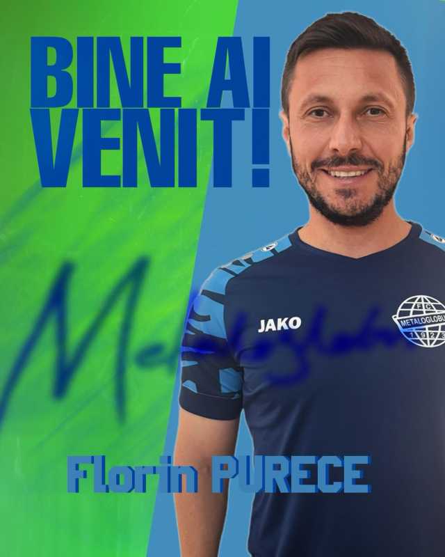 Metaloglobus București l-a transferat pe Florin Purece Mijlocașul ofensiv Florin Purece, în vârstă de 34 de ani, a semnat un contract cu Metaloglobus București, ultima clasată în Superliga națională