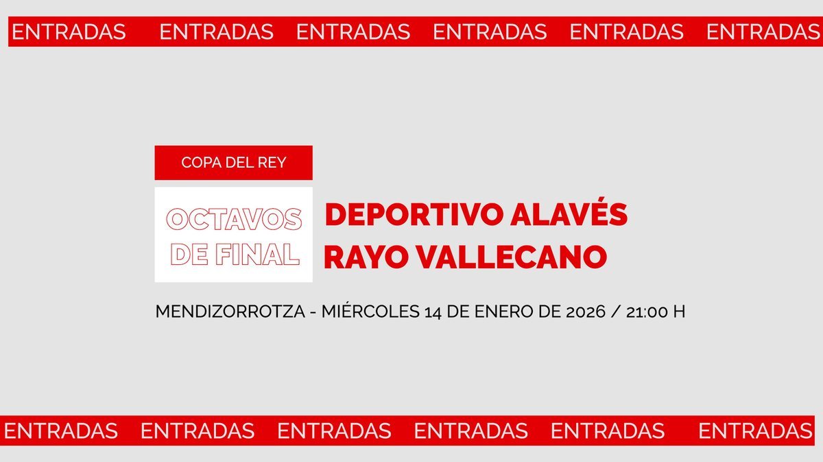 Rayo Vallecano anunță vânzarea biletelor pentru meciul din Cupa Regelui Rayo Vallecano a comunicat, într-un anunț oficial, că biletele pentru partida de optimile Cupei Regelui împotriva Deportivo Alavés, programată pe 14 ianuarie 2024, vor fi disponibile pentru fani pe 12 ianuarie