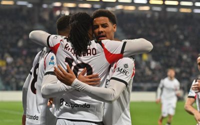 Cagliari-Milan 0-1 gol di Leao