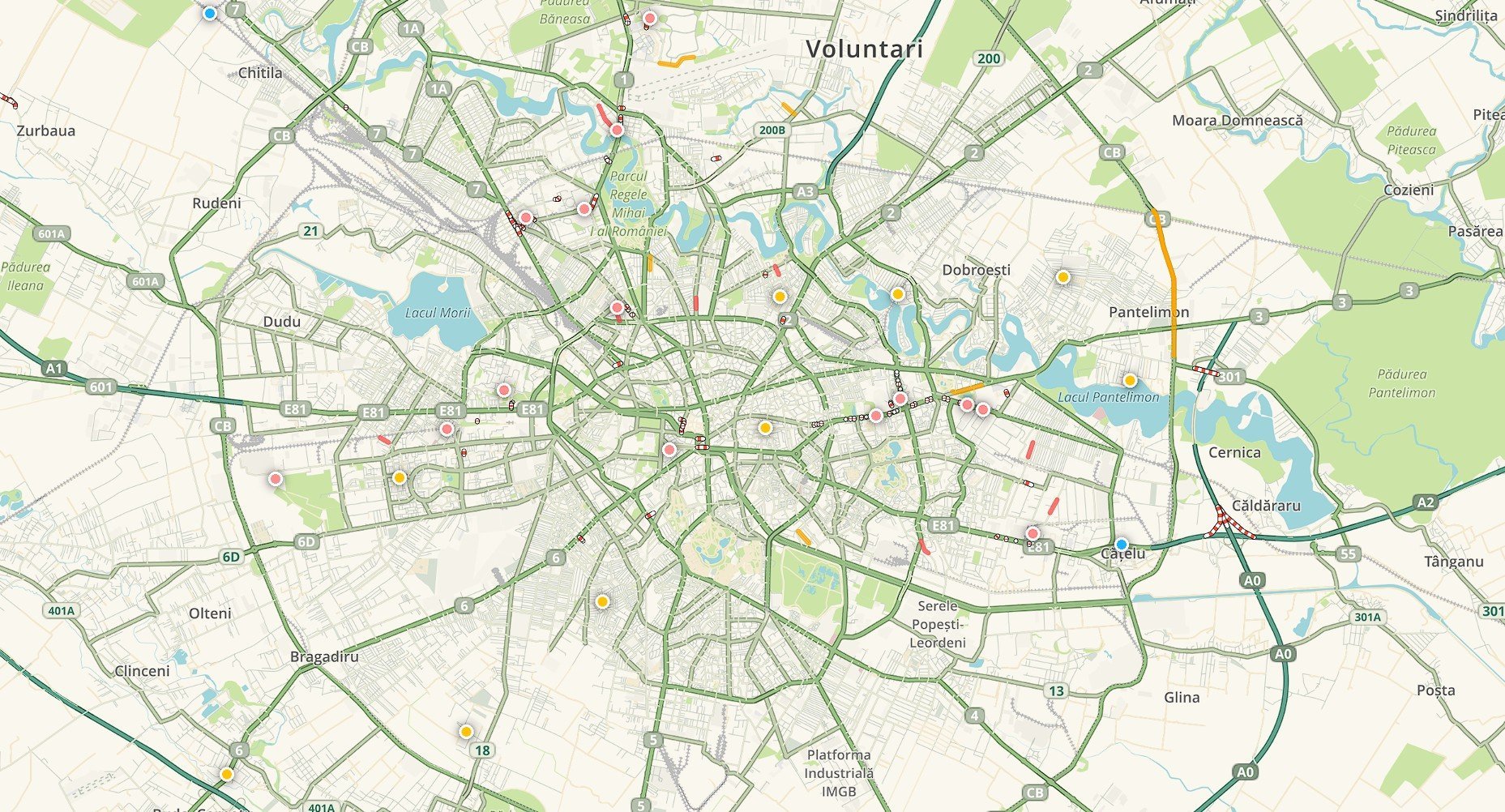 Trafic lejer în București în prima zi de muncă, au revenit ambuteiajele?