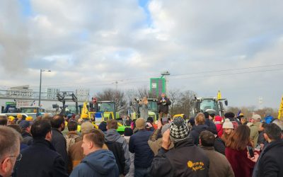 Fermierii români se alătură protestelor de la Strasbourg împotriva Acordului Mercosur