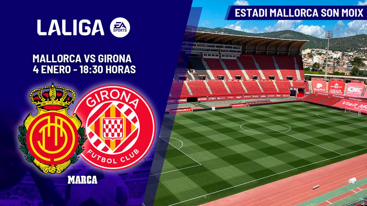 Mallorca și Girona se întâlnesc în cadrul etapei a 18-a din LaLiga EA Sports pe terenul de la Son Moix, duminică, 4 ianuarie, de la ora 18:30