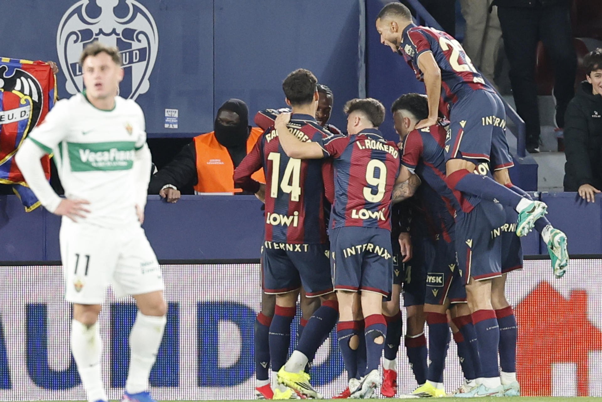 Levante triumfă dramatic în fața lui Elche, cu gol în minutul 95