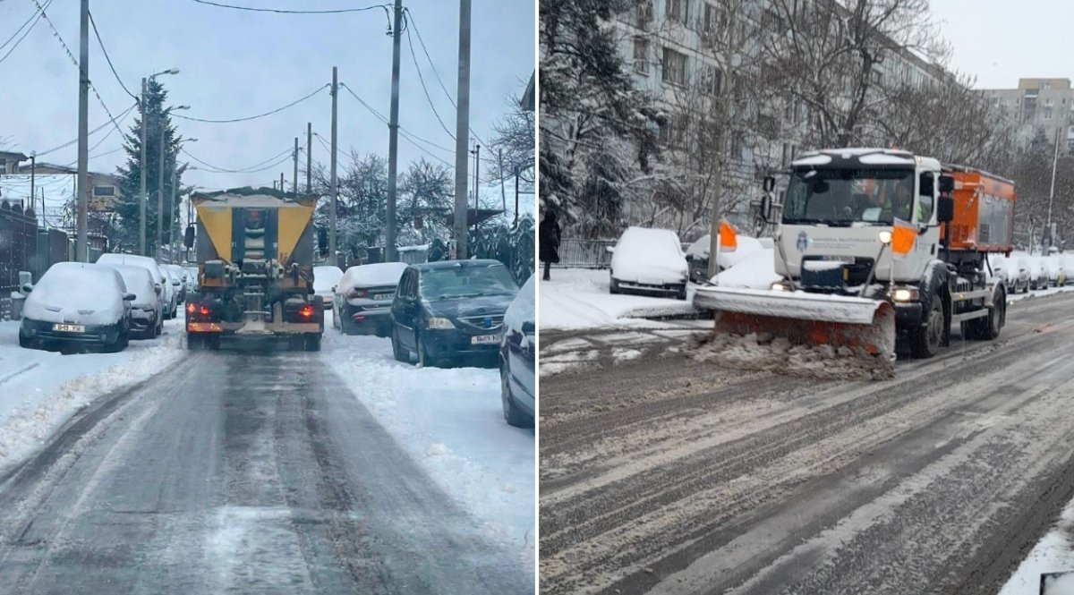 Bucureștiul se află din nou în mâinile echipelor de intervenție, după o noapte marcată de ninsori şi temperaturi extrem de scăzute