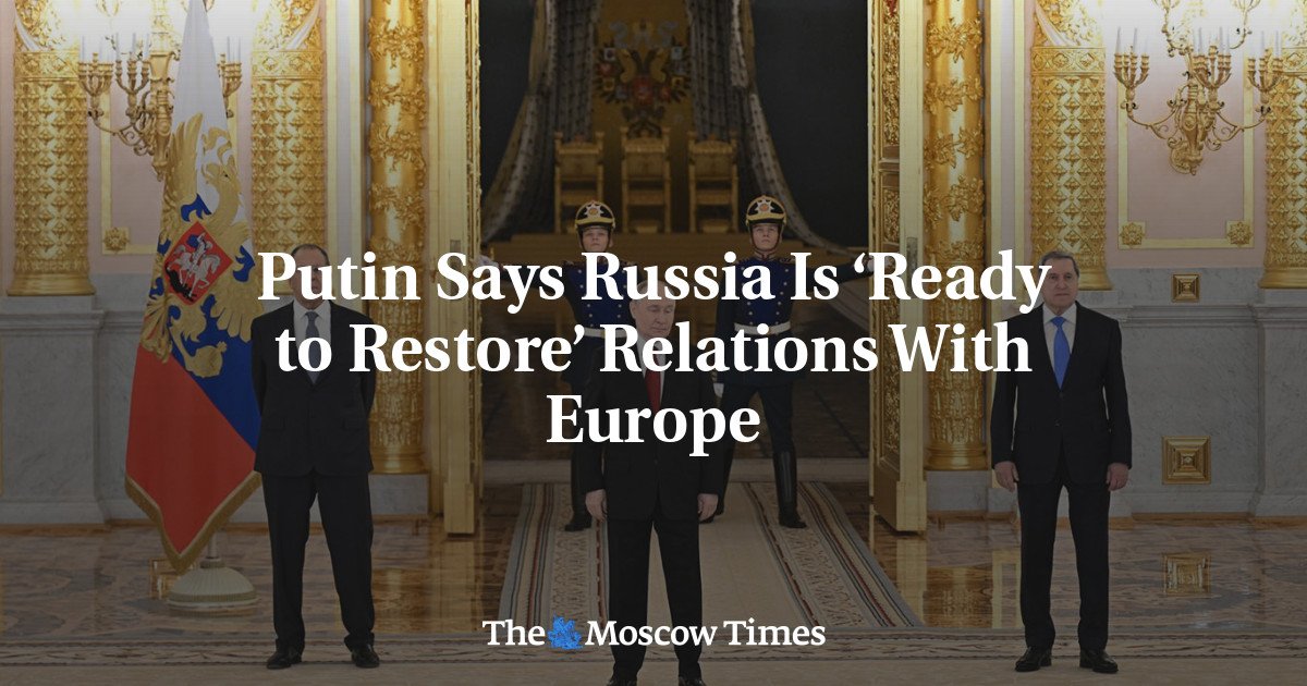 Putin: Rusia pregătită să reia relațiile cu Europa