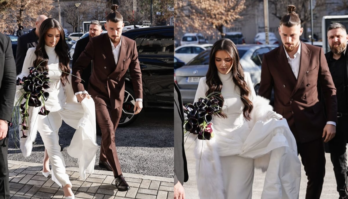 Radu Drăgușin s-a căsătorit civil cu Ioana Stan, într-un cadru intim Fundașul echipei naționale a României, Radu Drăgușin, a trăit astăzi un moment deosebit, oficializându-și căsătoria cu Ioana Stan