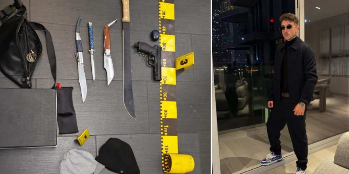 Trapperul MGK, reținut după o bătaie la o sală din Capitală: alți 6 tineri, săltați de poliție. Aveau la ei cuţite, pistoale și săbii