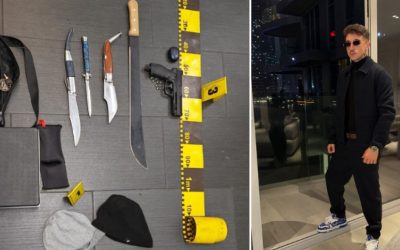 Trapperul MGK, reținut după o bătaie la o sală din Capitală: alți 6 tineri, săltați de poliție. Aveau la ei cuţite, pistoale și săbii