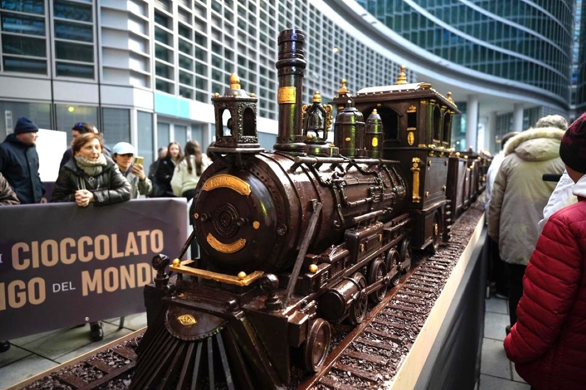Winter Games Express, cel mai lung tren de ciocolată, a ajuns la Milano înainte de Olimpiada 2026