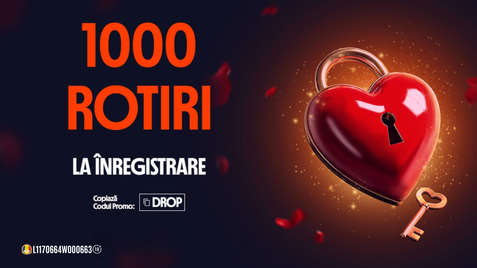 Valentine's Day 2026: 1000 de rotiri gratuite la Betano!