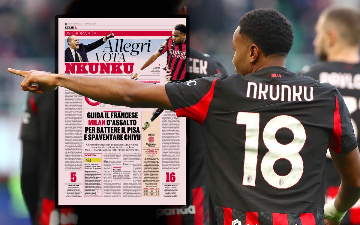 Allegri mizează pe Nkunku în confruntarea cu Inter la Pisa