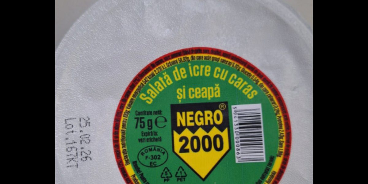 Lot de salată de icre retras din magazinele Kaufland, după ce a fost detectată bacteria Listeria monocytogenes