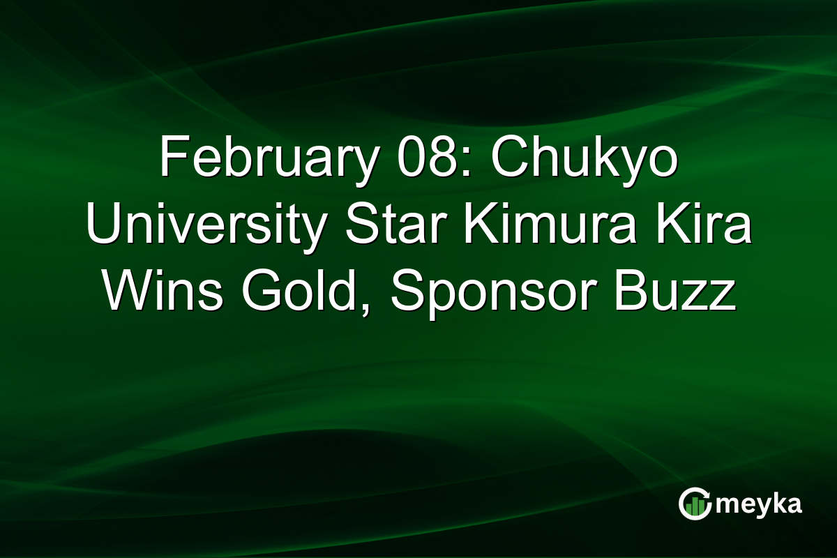 Kimura Kira, Campion Olimpic: O Victorie Cu Impact pentru Chukyo University Kimura Kira, student în anul III la Chukyo University, a adus o mare bucurie Japoniei după ce a câștigat medalia de aur la proba de snowboard big air în cadrul Jocurilor Olimpice