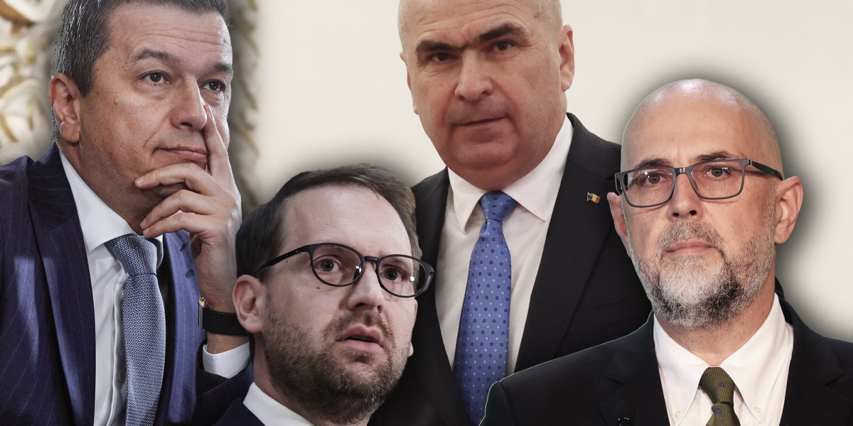 Sorin Grindeanu, Dominic Fritz, Ilie Bolojan și Kelemen Hunor. Surse: Inquam Photos. Colaj: Ion Mateș / HotNews