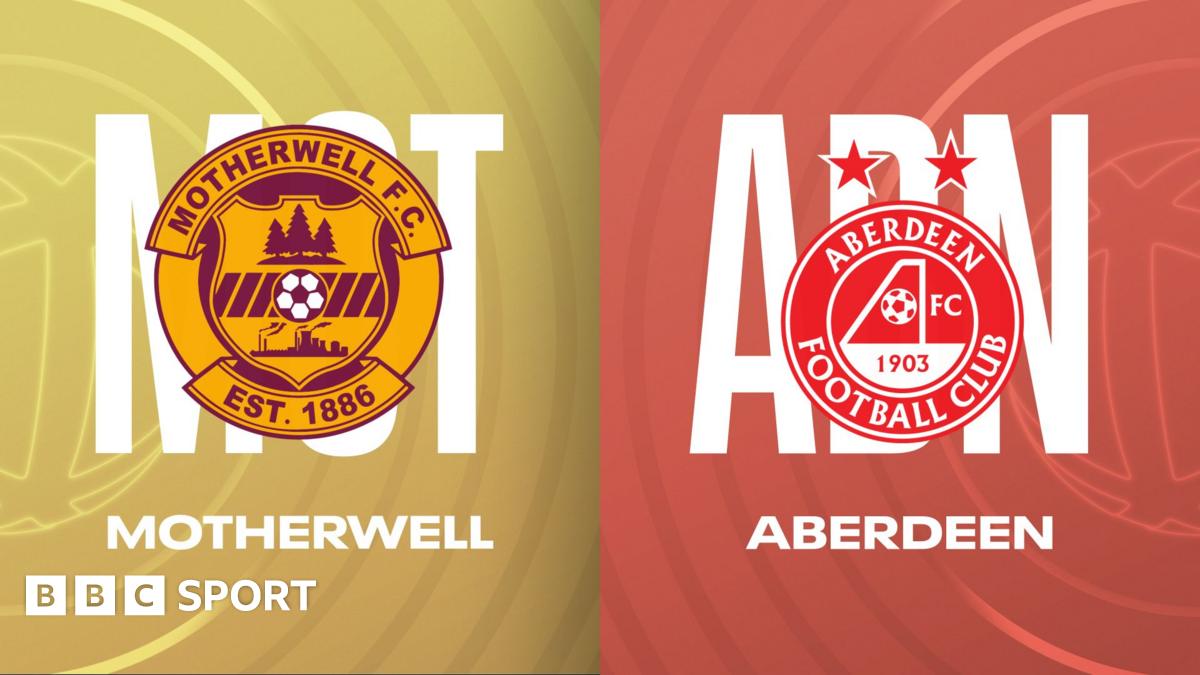 „Formările echipelor pentru meciul dintre Motherwell și Aberdeen”