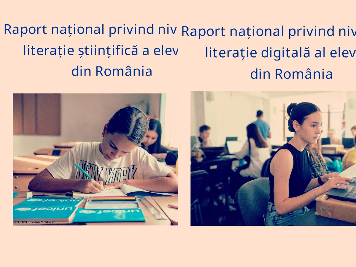 Rapoarte contradictorii despre nivelul de alfabetizare digitală și științifică în școlile din România Un „diagnostic național” menit să ofere o imagine clară asupra nivelului de alfabetizare digitală și științifică a elevilor români a pus autorii în situații neobișnuite: în timp ce unele documente au fost prezentate publicului înainte de testare cu promisiunea unui studiu clar și unitar, rezultatele finale au dezvăluit discrepanțe semnificative