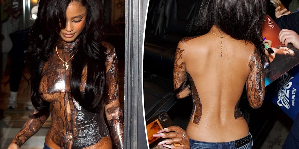 Țesătura de șarpe a lui Tyla, de fapt, un tatuaj temporar