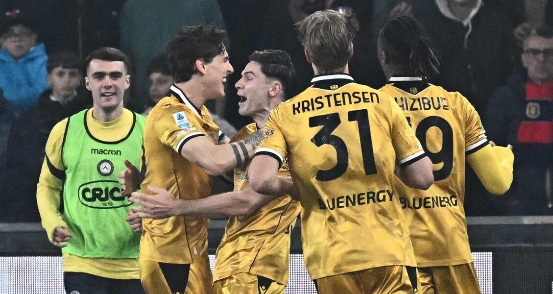 Udinese a obținut o victorie importantă în deplasare pe stadionul Ferraris din Genoa, scor 2-0, în cadrul celei de-a 30-a etape a Serie A