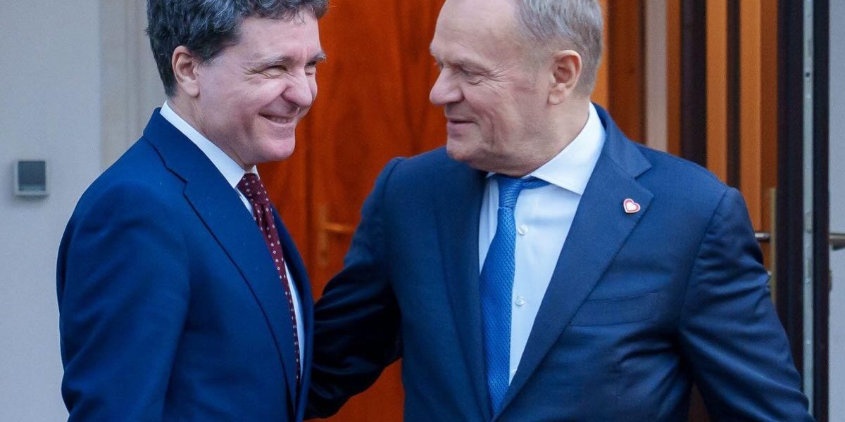 Nicușor Dan, în Polonia, discuții cu premierul Donald Tusk