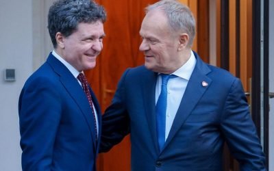 Nicușor Dan, în Polonia, discuții cu premierul Donald Tusk