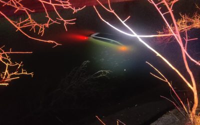 Mașină în apă pe Splaiul Unirii, șofer nevătămat