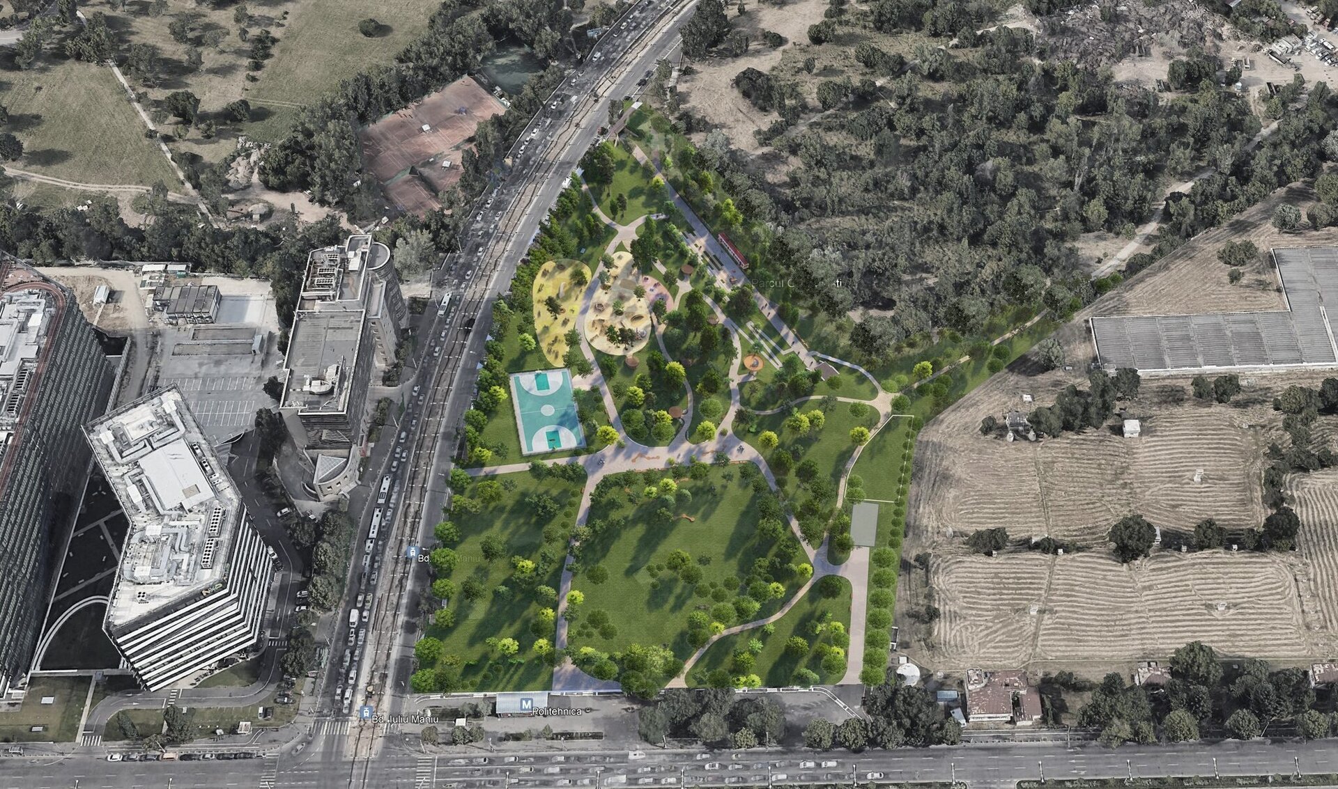 Deputatul Ciprian Ciucu a anunțat recent lansarea oficială a licitației pentru amenajarea „Parcului SRI” din Grozăvești, proiect ce are ca scop transformarea unui teren de aproximativ 3,5 hectare situat pe fostele terenuri expropriate de la Serviciul Român de Informații