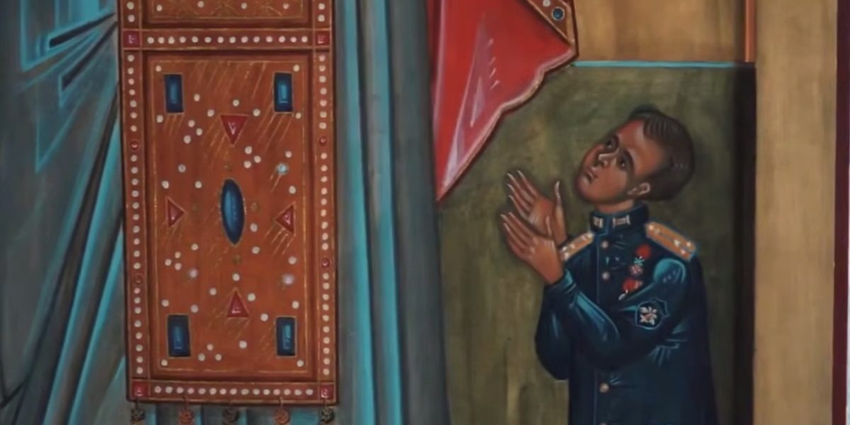 Guvernatorul regiunii ruse Pskov promovează icoane cu figurile militarilor Ucrainei La mijlocul lunii februarie, un incident neașteptat a atras atenția asupra modului în care oficialii ruși integrează simboluri religioase în discursul public și în propagandă