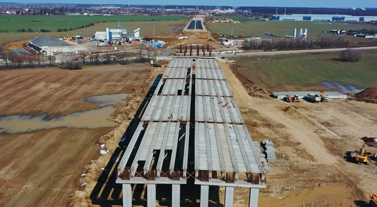 Progrese semnificative pe șantierul lotului 1 al autostrăzii A0 Nord, Cernura Bucureștiului, care leagă zona de nord a Capitalei de rețeaua rutieră principală