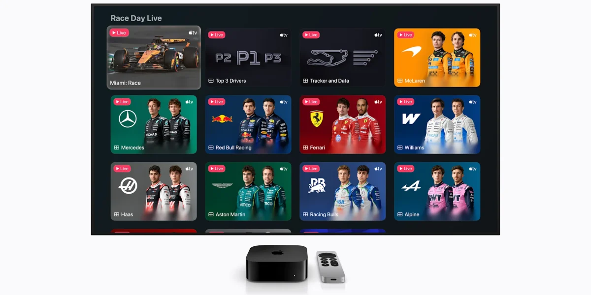 Apple anunță integrarea cu F1, noutăți de ultimă oră