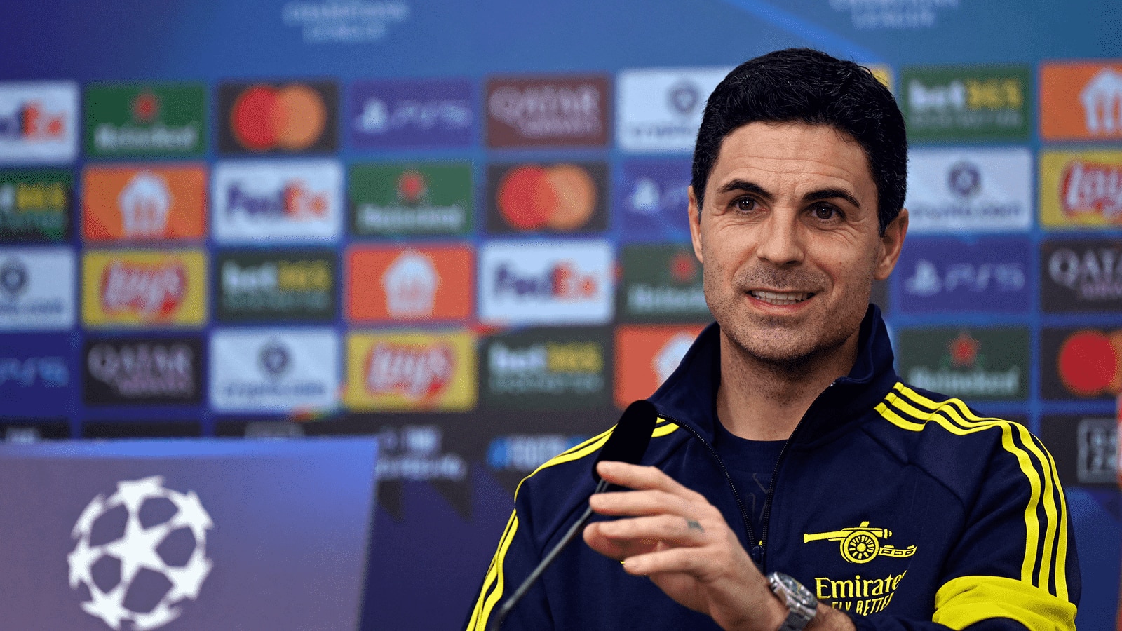 Arsenal a început campania decisivă în Liga Campionilor, cu antrenorul Mikel Arteta prezent în Germania pentru întâlnirea cu presa, înaintea returului din faza eliminatorie directă contra Bayer Leverkusen