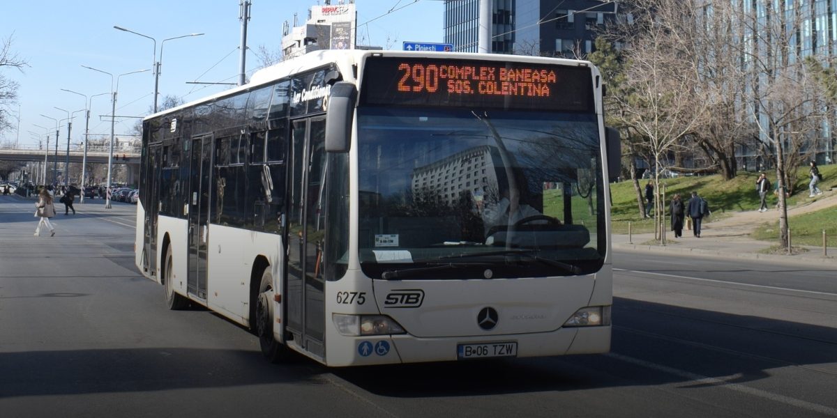 De miercuri, 25 martie 2026, culoarul rutier pentru autobuzele liniei 290 se va extinde pentru a include calea de rulare utilizată de tramvaie pe Bulevardul Aerogării