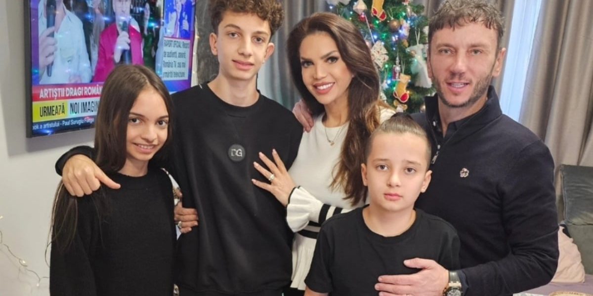 Cristina Spătar și familia sa