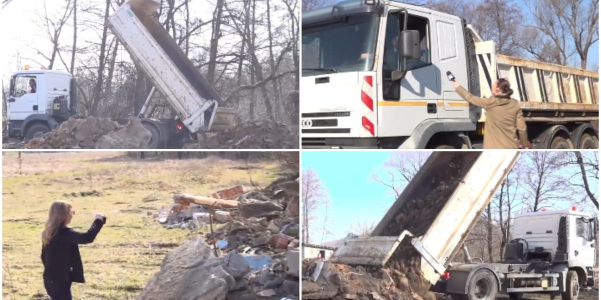 Garda de Mediu: Gunoaie abandonate lângă râu, în urma unei hotărâri a Consiliului Local, semnalate de Digi24