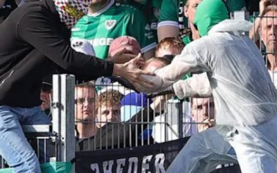 Incident inedit la un meci din Germania: spectatori au sărit în teren, apoi au urmat repercusiuni