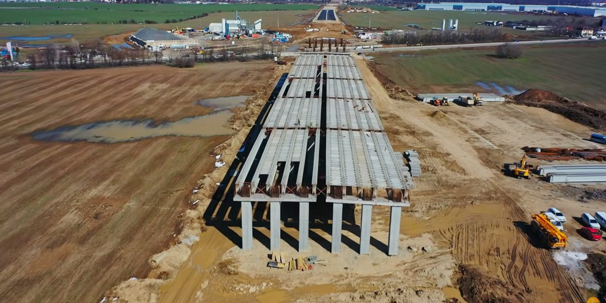 Autostrada A0 Nord, columna vertebrală a infrastructurii rutiere din Capitală, se apropie cu pași rapizi de faza finală a construcției