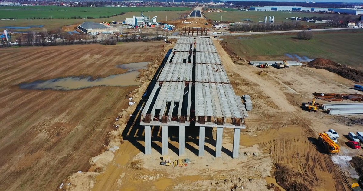 Autostrada A0 Nord, columna vertebrală a infrastructurii rutiere din Capitală, se apropie cu pași rapizi de faza finală a construcției