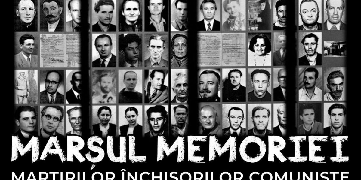 Marșul Memoriei Martirilor Închisorilor Comuniste se desfășoară anual pentru a păstra vie amintirea celor care au suferit în timpul regimului totalitar