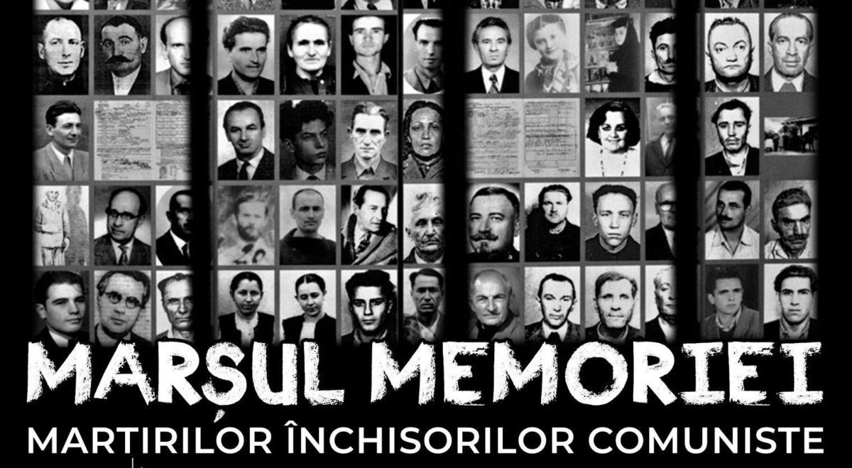 Marșul Memoriei Martirilor Închisorilor Comuniste se desfășoară anual pentru a păstra vie amintirea celor care au suferit în timpul regimului totalitar