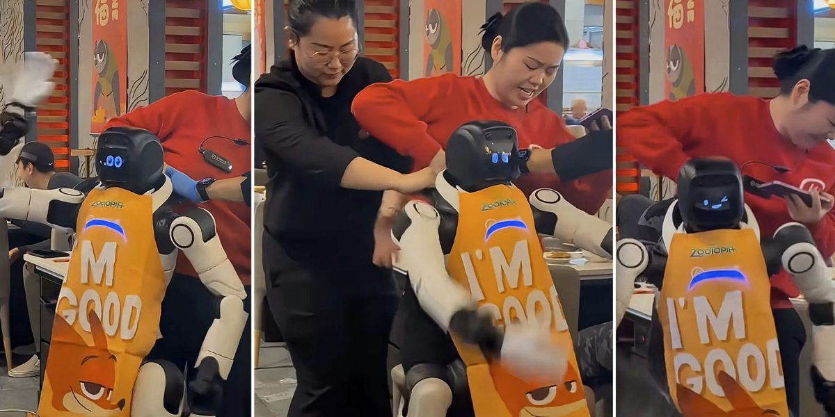 Un incident neașteptat a avut loc într-un restaurant din China, unde un robot umanoid, destul de promițător în domeniul tehnologiei avansate, a scăpat de sub control și a provocat o adevărată comedie a erorilor