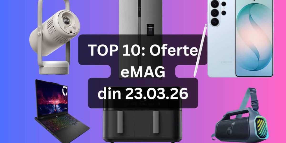 Oferte de top pe eMAG: gadget-uri profitabile pentru pasionați și nu numai Ziua de 26 martie aduce reduceri importante pe platforma eMAG, care aproape de final de lună a pregătit o selecție bine gândită de produse high-tech