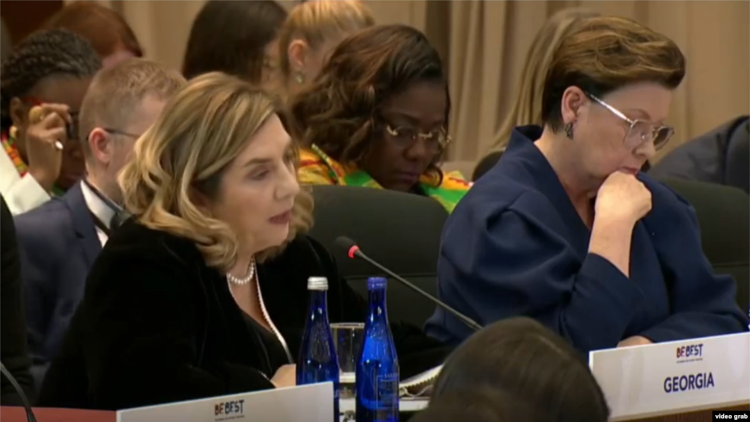 Tamar Bagrationi, soția președintelui Georgiei, Mikheil Kavelashvili, a susținut un discurs important la un summit internațional de înalt nivel, desfășurat în Washington, D.C., și organizat de fostul Prima Doamnă a SUA, Melania Trump