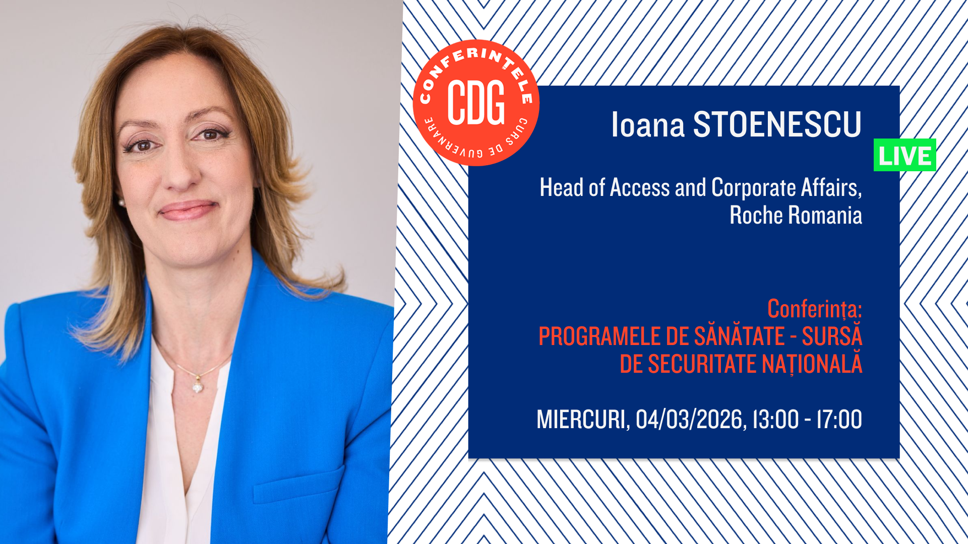 Ioana Stoenescu, Roche România: Investițiile în studii clinice aduc reducerea cu 30% a costurilor și acces gratuit la terapii