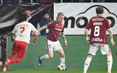 Rapid învinge Dinamo, 3-2, și urcă pe locul 1 în SuperLigă