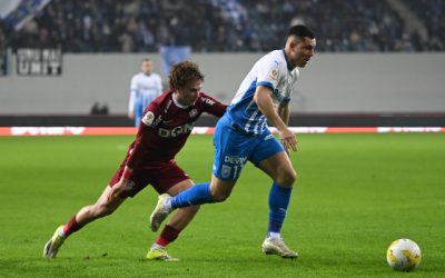 Universitatea Craiova s-a calificat în grupa semifinalelor Cupei României după o victorie dramatică obținută duminică pe teren propriu contra formației CFR Cluj, scor 2-1