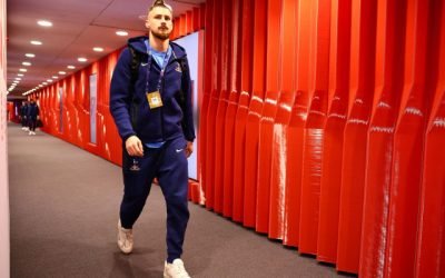 Drăgușin surprins în minutul 89 al meciului Atletico – Tottenham, cu scorul de 5-2