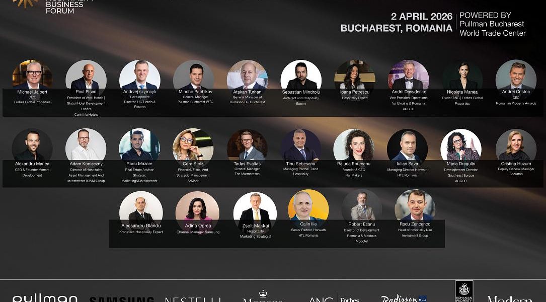Bucureștiul devine centrul investițiilor în industria ospitalității din Europa de Sud-Est Pe 2 aprilie 2026, Bucureștiul va găzdui cea de-a doua ediție a Hospitality Business Forum (HBF), un eveniment de referință pentru investițiile, dezvoltarea și tranzacțiile din sectorul ospitalității din regiune