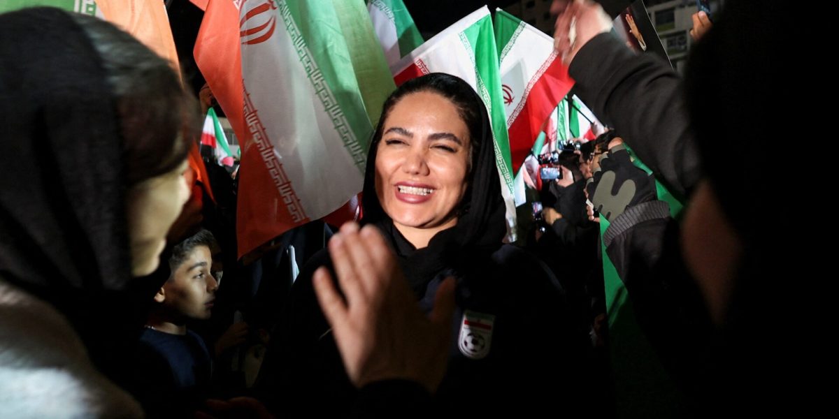 Jucătorii iranieni, sărbătoriți în Teheran după victorie