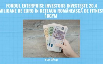 Filiala de investiții Private Equity Enterprise Investors anunță un nou pas în consolidarea prezenței sale în sectorul de fitness din România, printr-o investiție semnificativă de peste 20 de milioane de euro în rețeaua 18GYM, unul dintre cei mai importanți lanțuri de săli de fitness de pe piața autohtonă