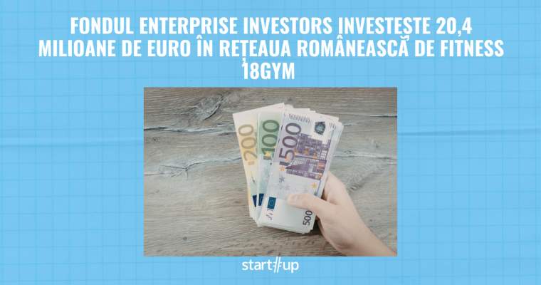 Filiala de investiții Private Equity Enterprise Investors anunță un nou pas în consolidarea prezenței sale în sectorul de fitness din România, printr-o investiție semnificativă de peste 20 de milioane de euro în rețeaua 18GYM, unul dintre cei mai importanți lanțuri de săli de fitness de pe piața autohtonă
